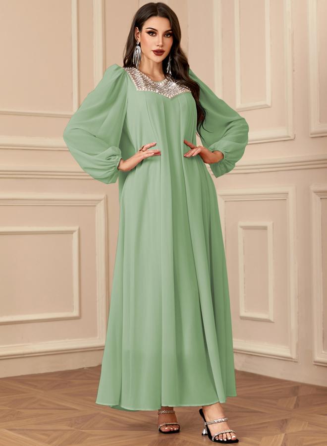 Take Two Women Embellished Balloon Sleeve Maxi Dress - Image 5